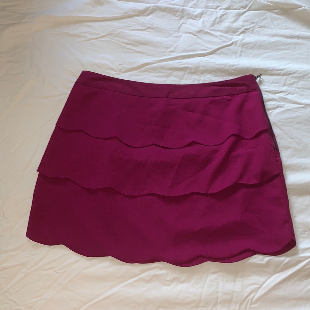 Purple mini skirt